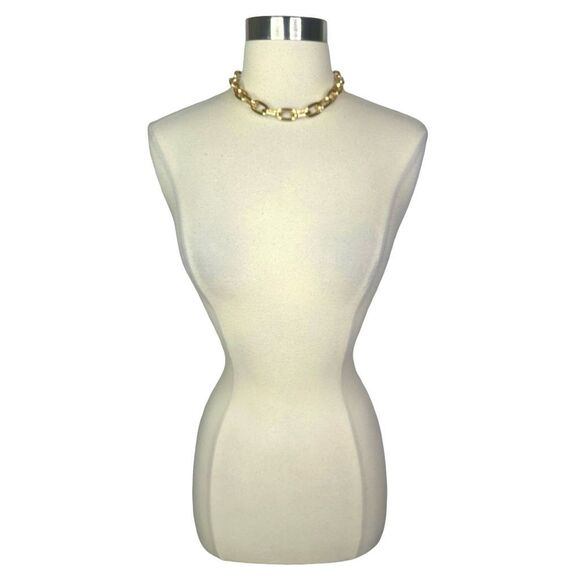 AllSaints Textured Chain Link Toggle Necklace - 17” - Picture 2 of 9